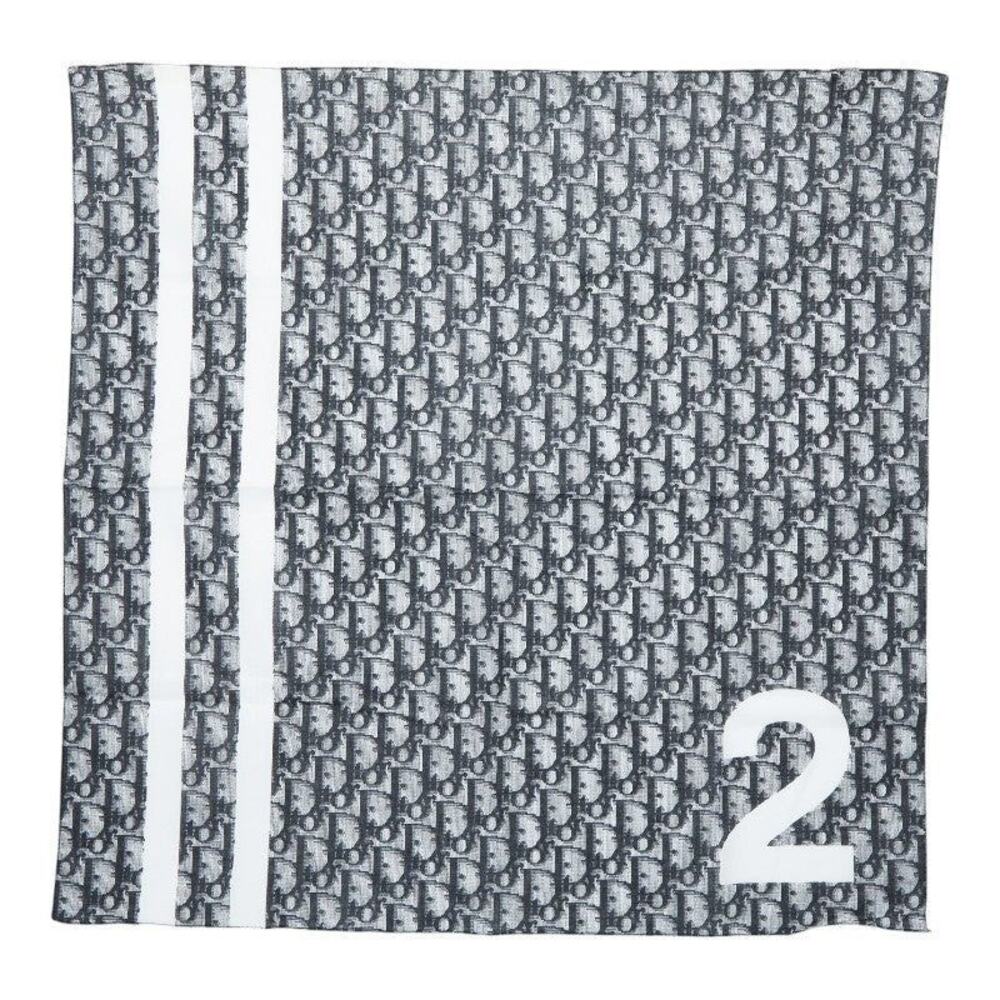 Dior Trotter Number 2 Cotton Scarf Navy